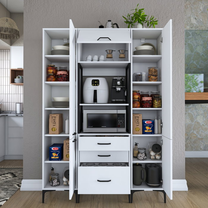 Hanah Home Armario Multiusos Blanco JE145 - 3115 Hanah Home Armario Multiusos Blanco JE145 - 3115